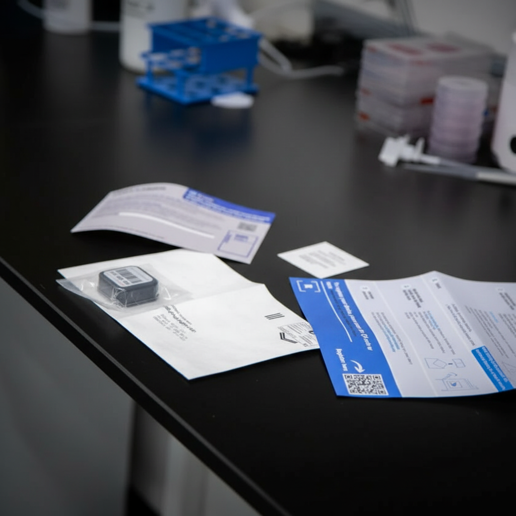 Long-term radon test kit for home use